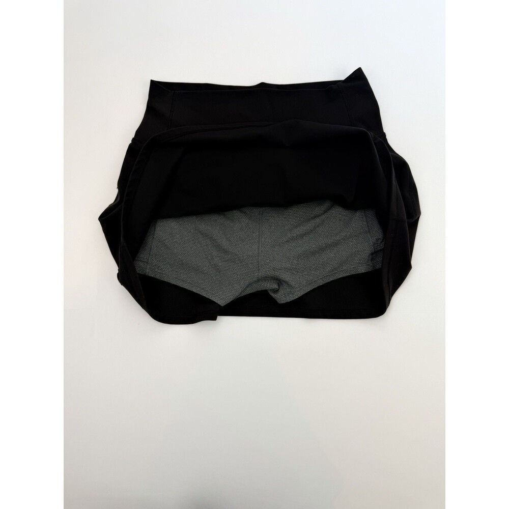 Vuori Womens Volley Skirt Skort XS Black Athletic Tennis Activewear Built-In Sho - Picture 6 of 7